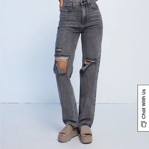 PacSun Washed Black Ripped '90s Boyfriend Jeans